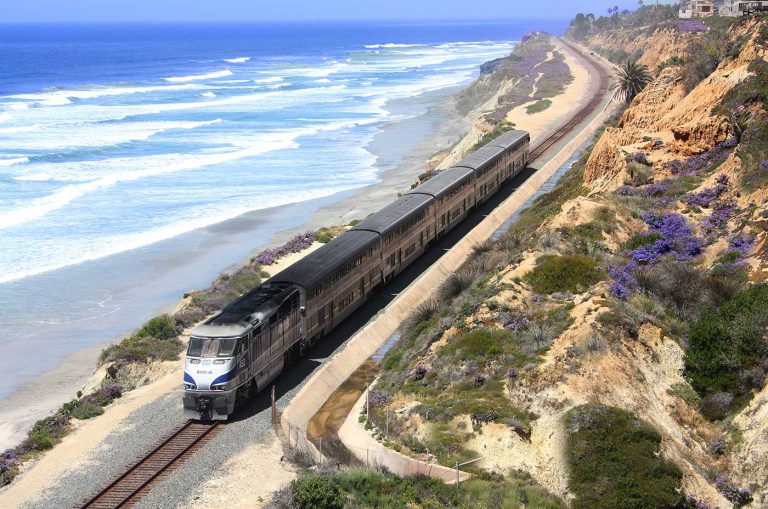 Amtrak along the coast