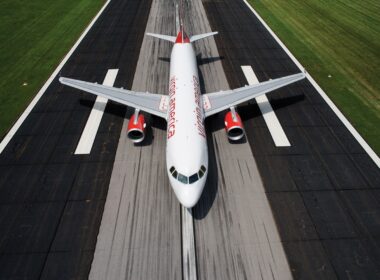 Virgin America taking-off