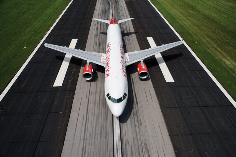 Virgin America taking-off