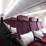 Economy cabin on Qantas Dreamliner