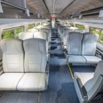 New Amtrak train car interiors