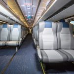 New Amtrak train car interiors