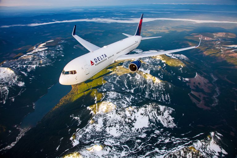 Delta Air Lines aircraft in flight