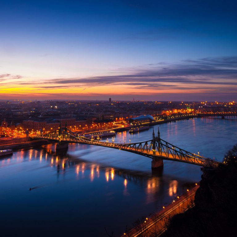 Sunset in Budapest