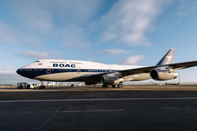 British Airways BOAC-themed aircraft