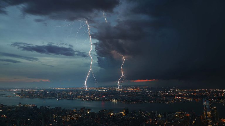 Thunderstorm in New York City