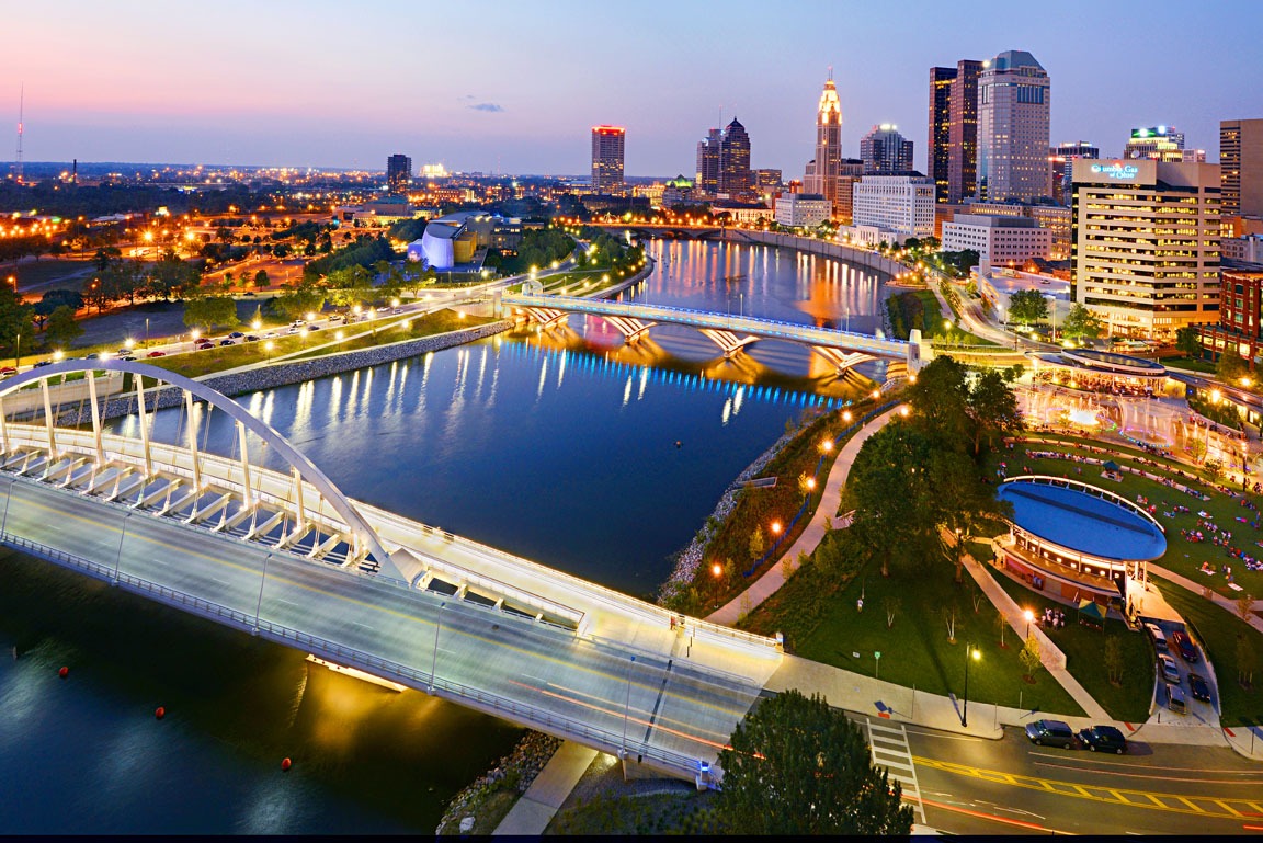 Scioto Mile Columbus Skyline