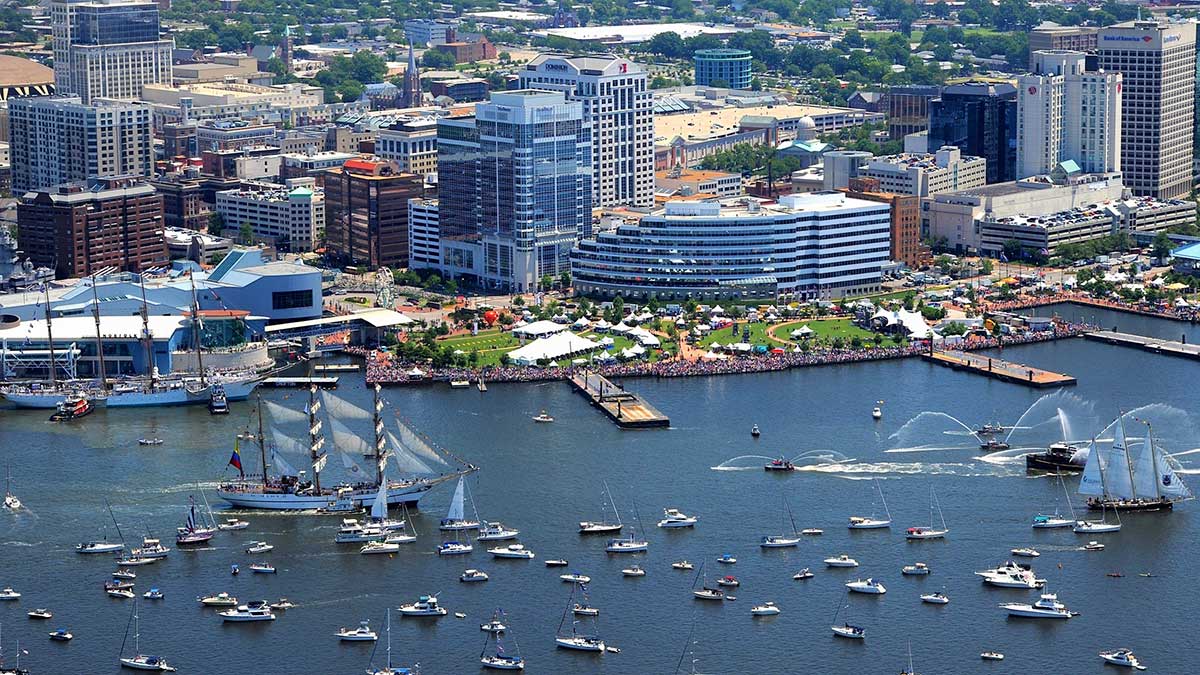 Norfolk, VA harbor