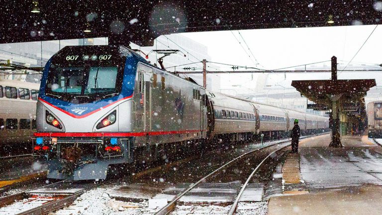 Amtrak train at Washington Union Station